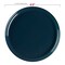 Navy Flat Round Disposable Plastic Appetizer/Salad Plates - 8.5" (120 Plates)